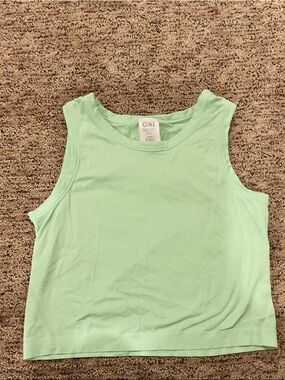 Athleta Mint Green Women's Cropped Tank